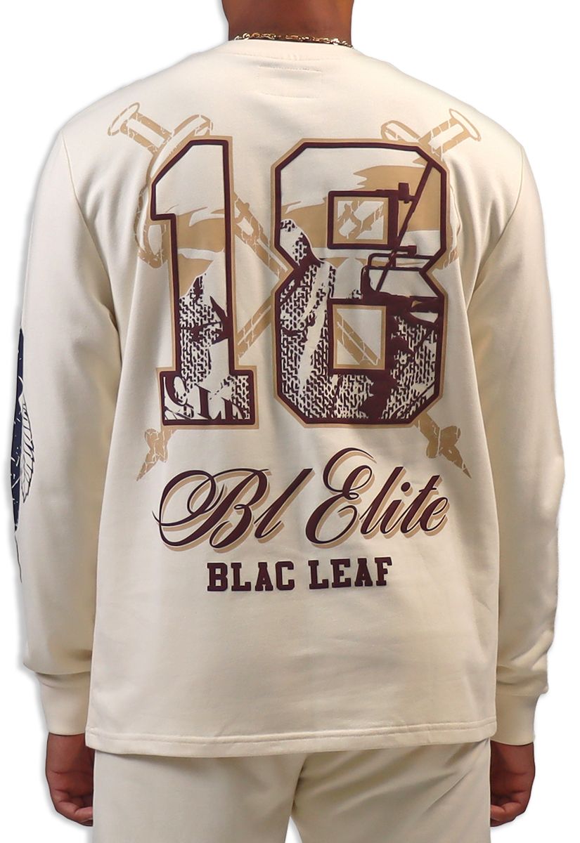 Black Leaf Bl Elite Crewneck Men's Sweatshirt