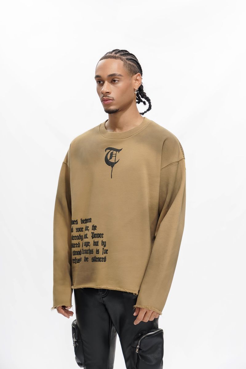 Trnchs "Tc-025-08" Men's Sweatshirt - Brown
