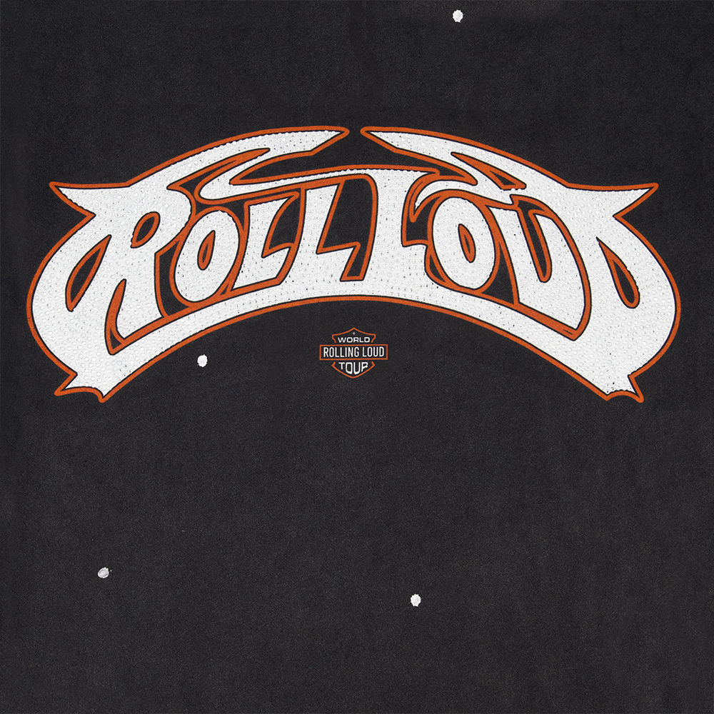 Rolling Loud "Kotp Rhinestone" - Black Long Sleeve T-Shirt