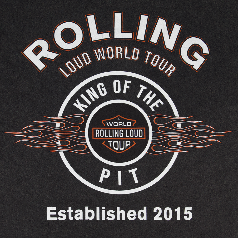 Rolling Loud "Kotp Rhinestone" - Black Long Sleeve T-Shirt