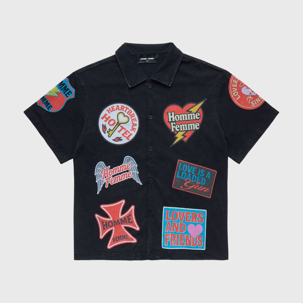 Homme+Femme Heartbreak Shirt - Embroidered