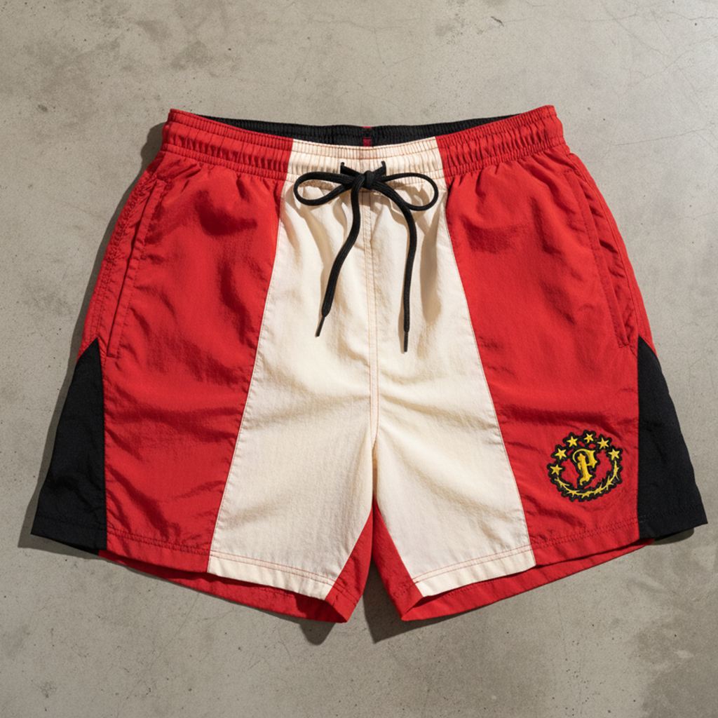 Paradise Lost Racing Shorts - Color-Blocked