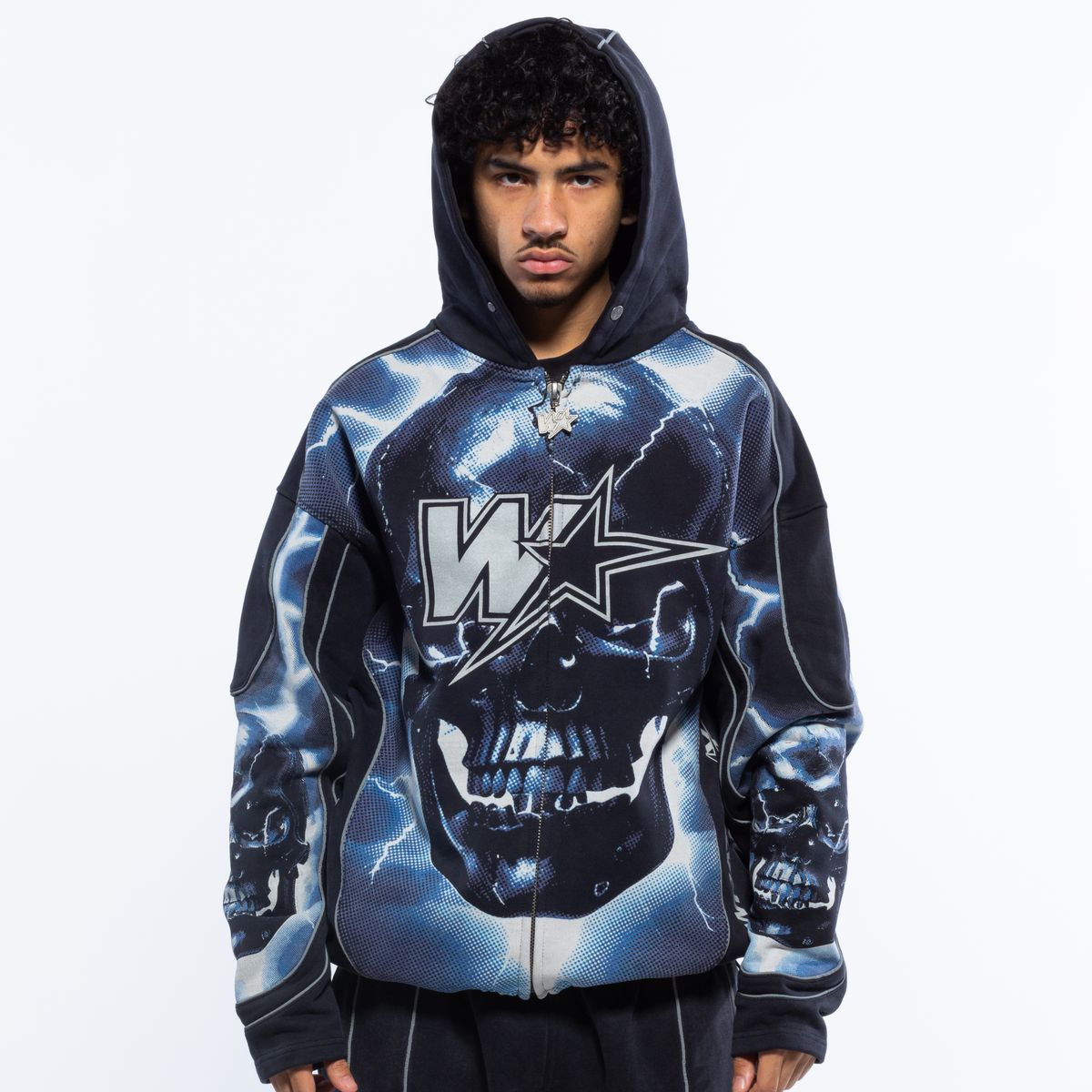 Wrathboy Skull Hoodie - Black