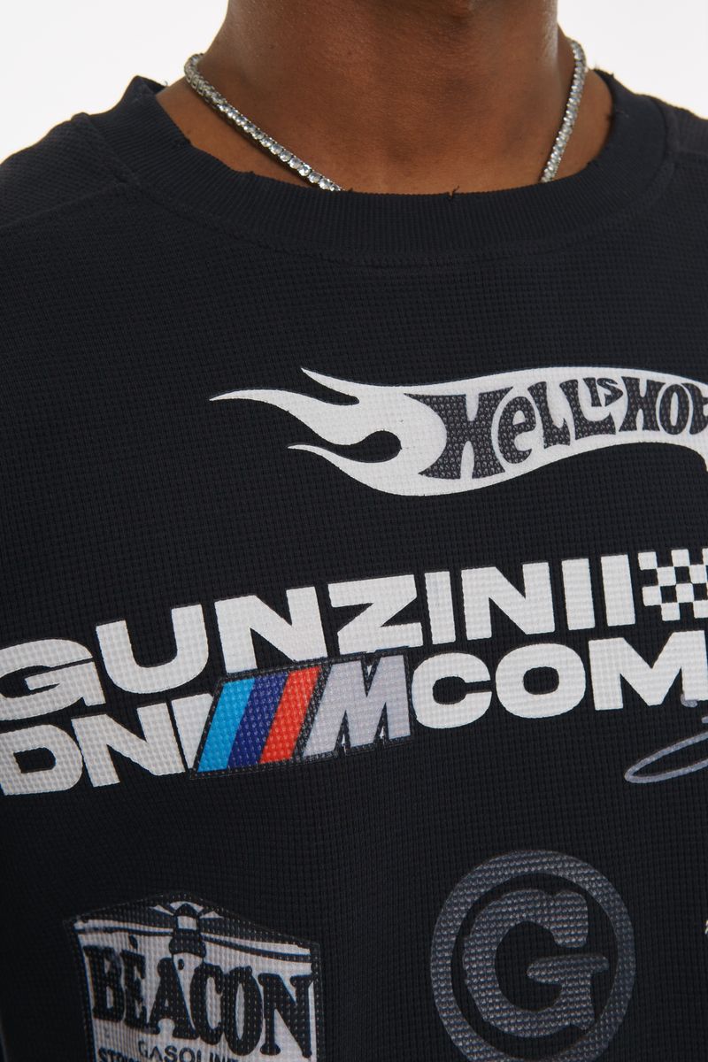 Gunzinii French Terry Crewneck Sweatshirt - Black