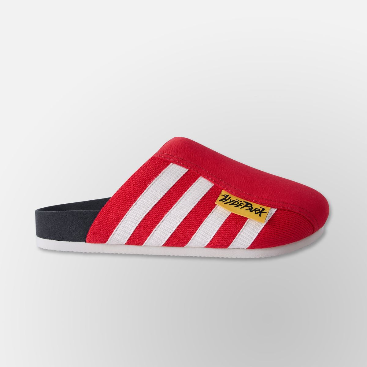 Hyde Park Stripe Youth Slides - Reinforced Stitching