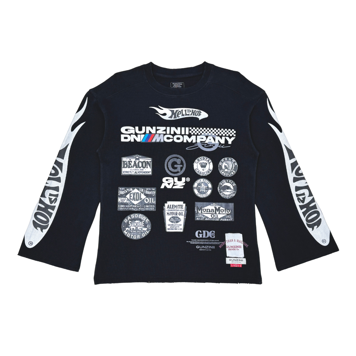 Gunzinii French Terry Crewneck Sweatshirt - Black