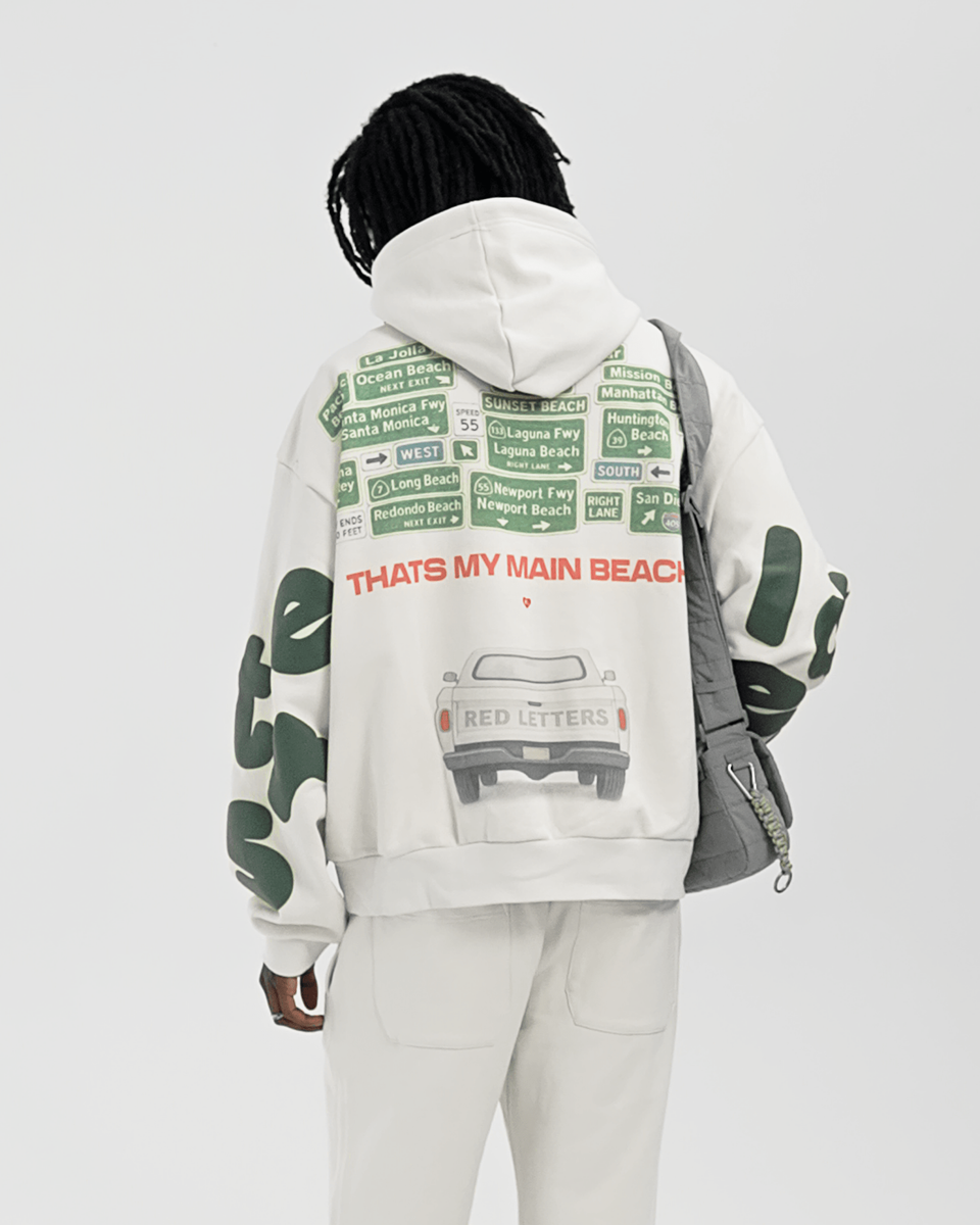 Red Letters Main Beach Hoodie