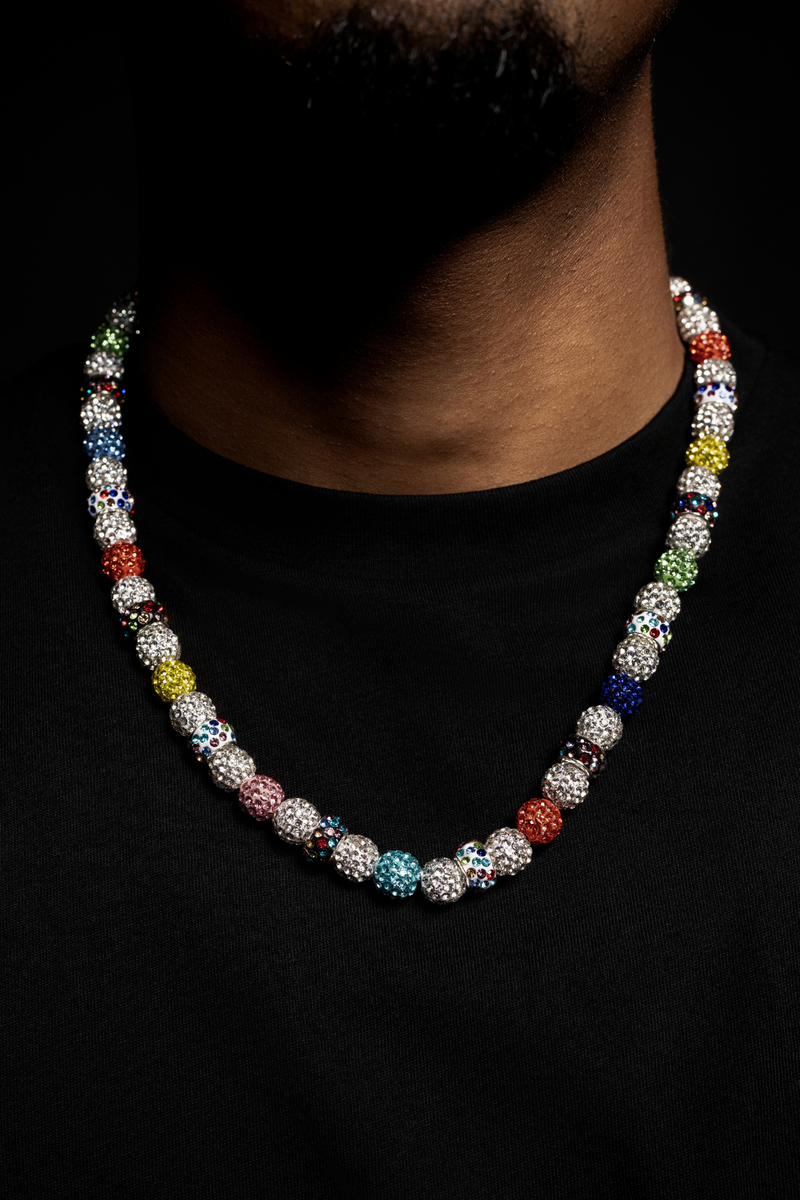 Krazy Ambition Confetti Pocket Chain Necklace - Multicolor