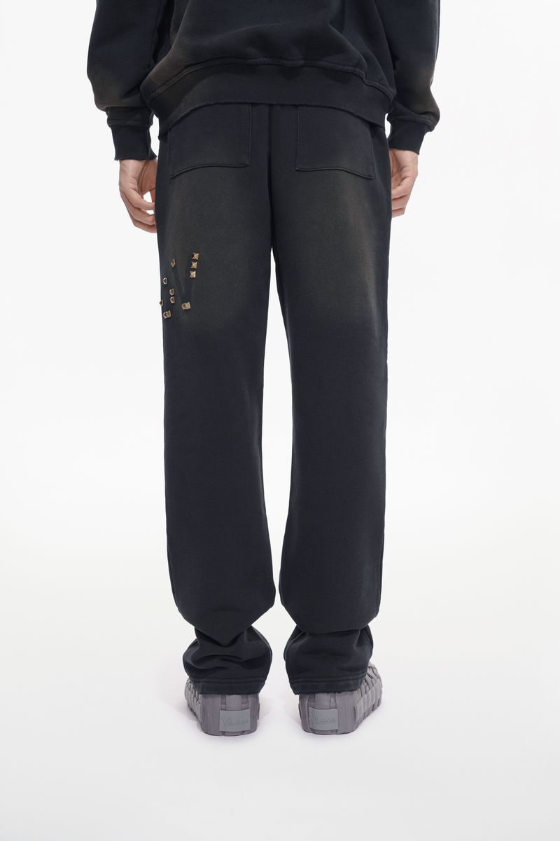 Valabasas Stand Black And Blue Pants Sweatpants - Embroidered Details