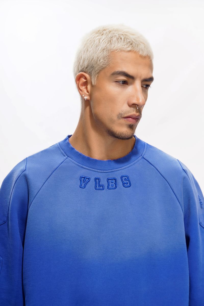 Valabasas Shield Crewneck Men's Sweatshirt - Embroidered Text