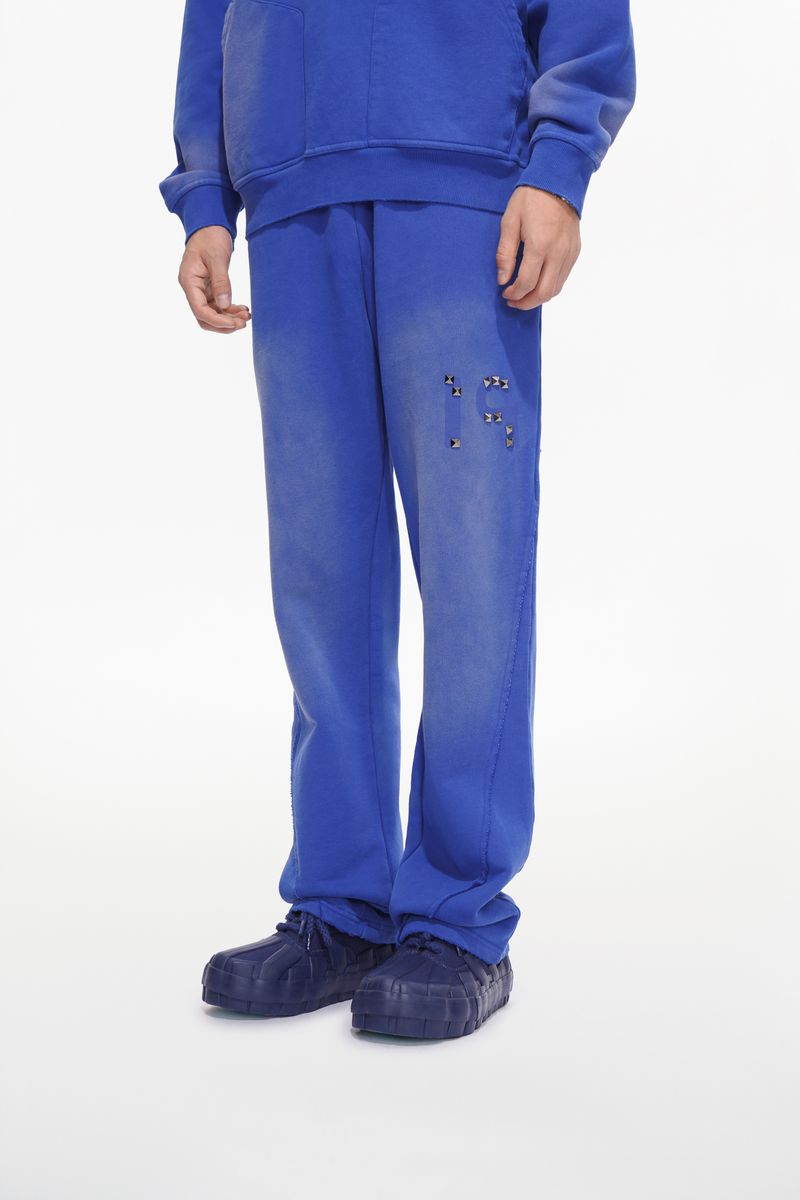 Valabasas Stand Black And Blue Pants Sweatpants - Embroidered Details