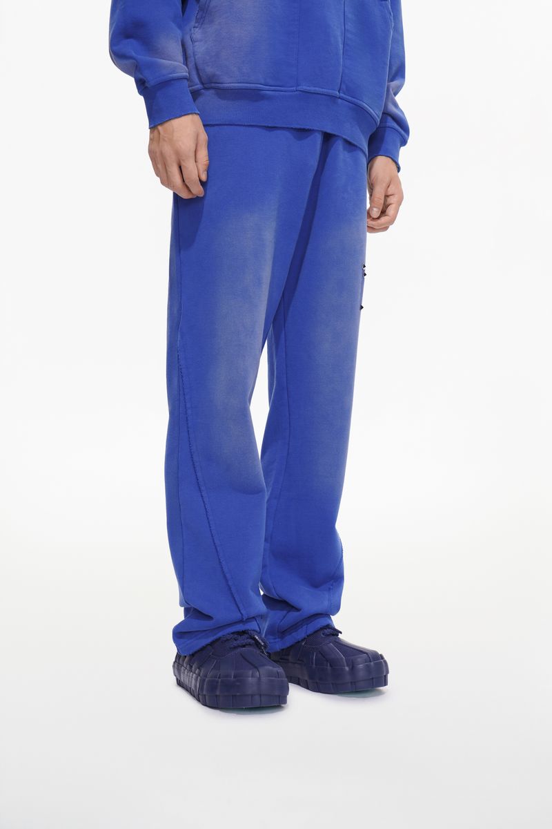 Valabasas Stand Black And Blue Pants Sweatpants - Embroidered Details