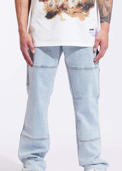 Memory Line Men's Pants - Light Blue