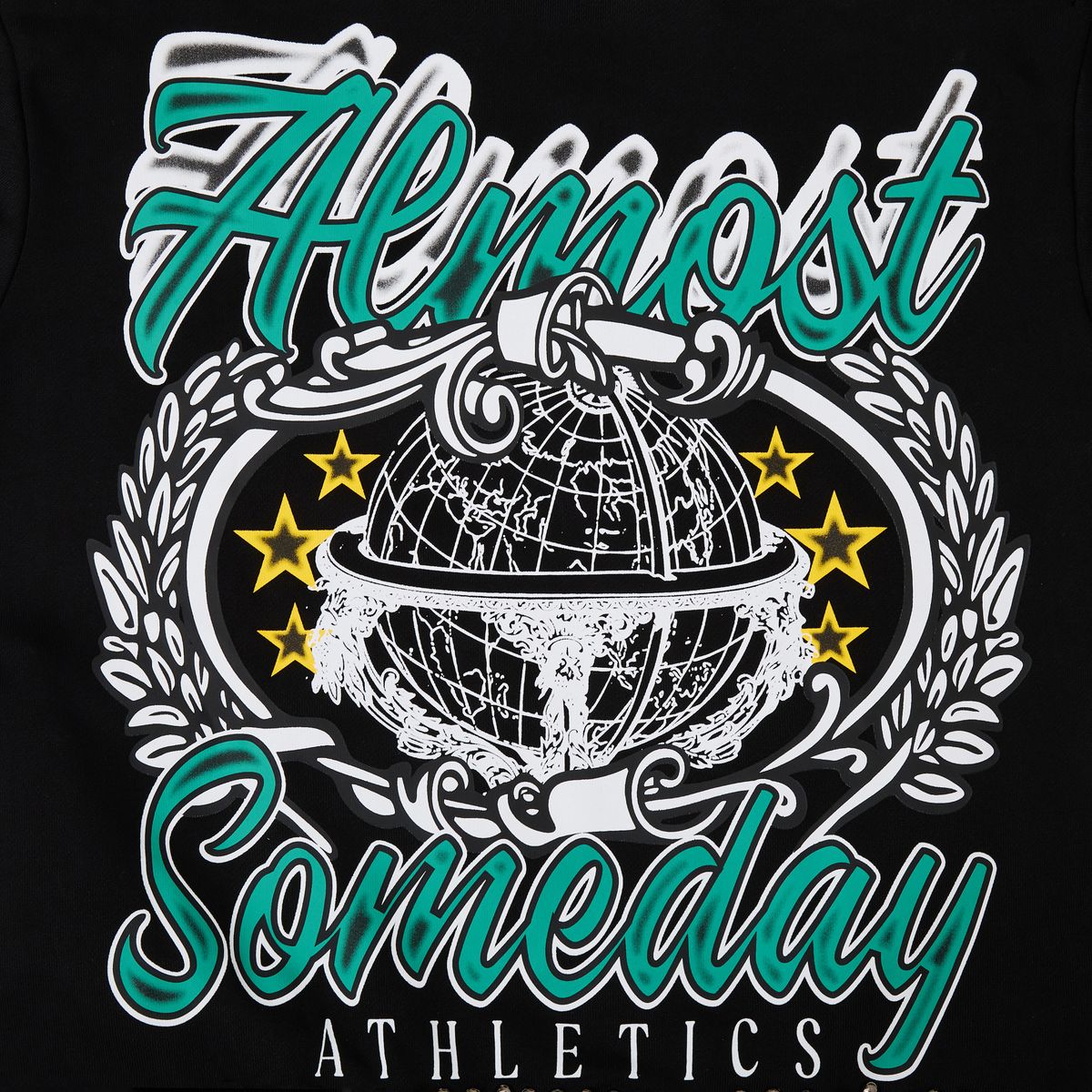 Almost Someday Athletics Hoodie - Black for Men