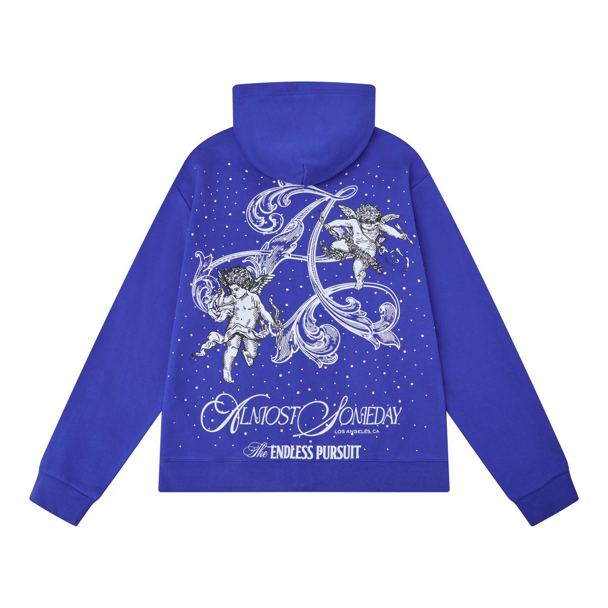 Almost Someday Lavish Zipup Hoodie - Blue