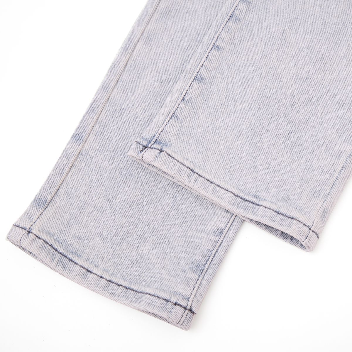 Almost Someday Moto Embossed Jeans - Light Wash