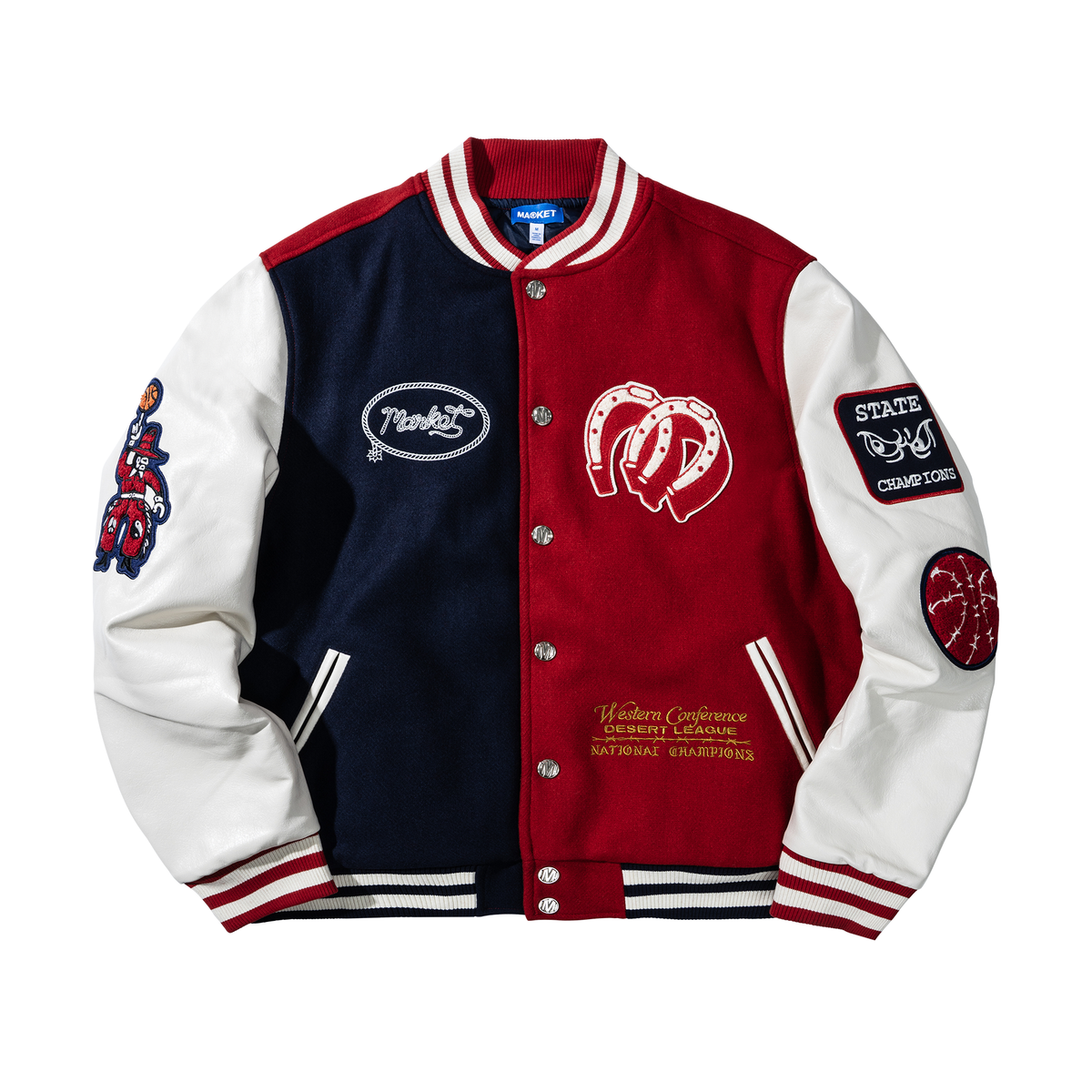 Market Old West Varsity Jacket - Red