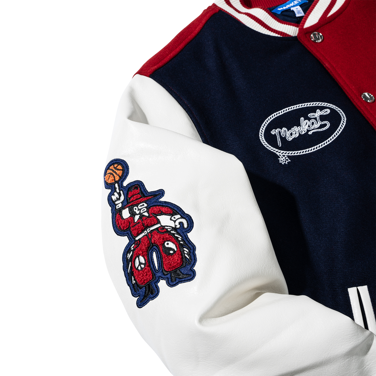 Market Old West Varsity Jacket - Red