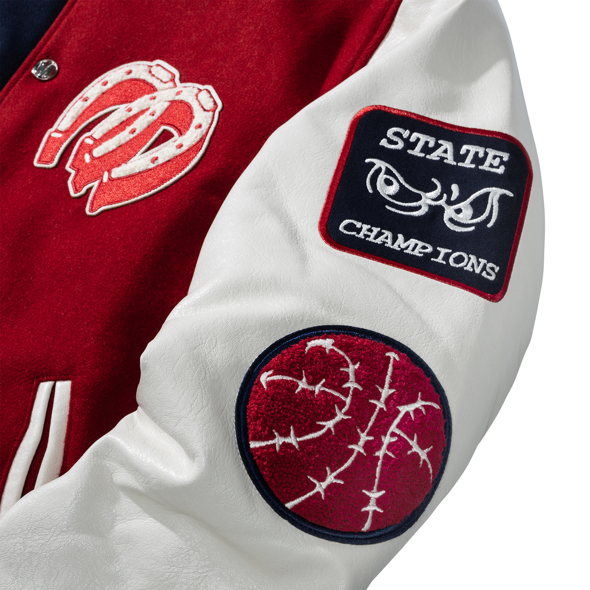 Market Old West Varsity Jacket - Red