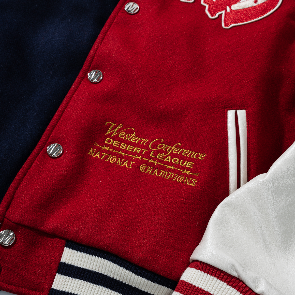 Market Old West Varsity Jacket - Red