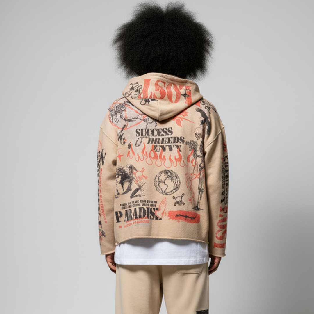 Paradise Lost Scars Of Success Men's Hoodie - Beige