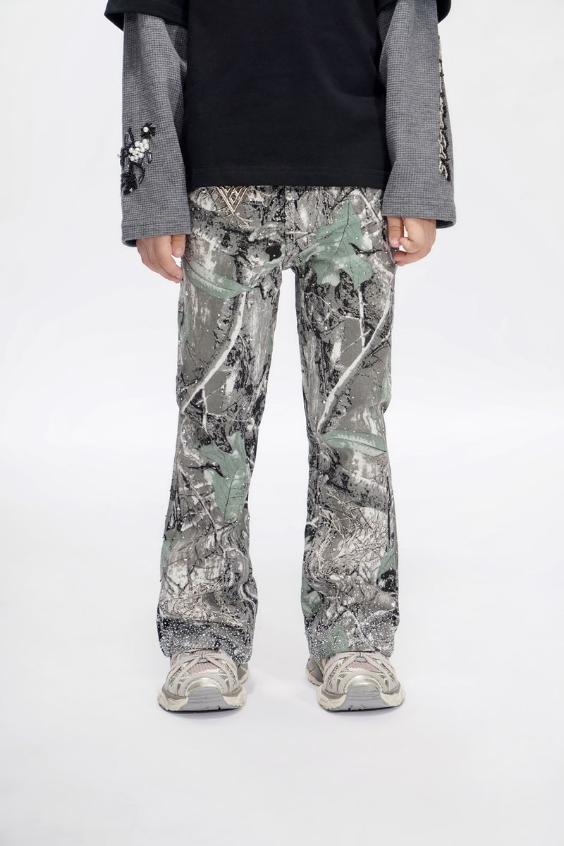 Valabasas Stacked Jeans Kids - Camouflage Pattern