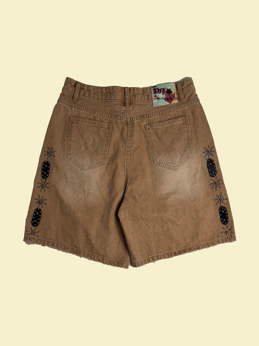 Cowboy Jewlz Shorts - Brown Feature