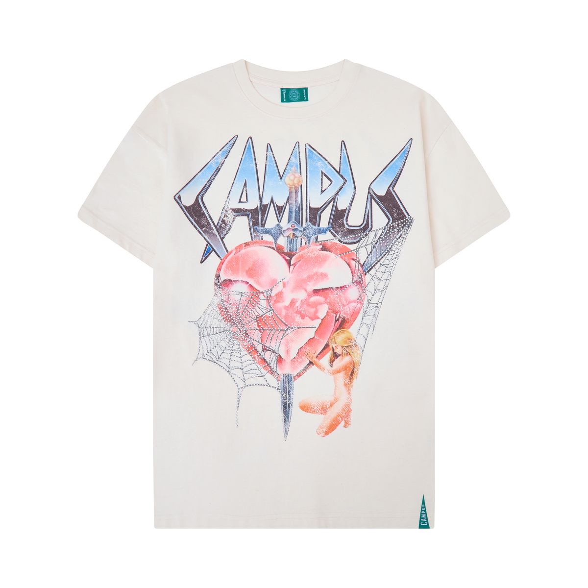 Campus Broken Web Tee Men's T-Shirt - White