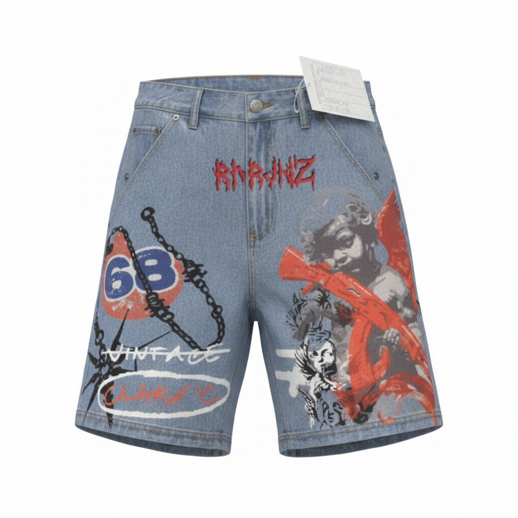 Armor Jeans Street Art Shorts - Graphic