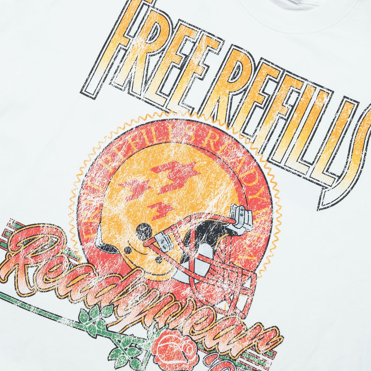 Free Refills Rose Bowl Tee - White T-Shirt