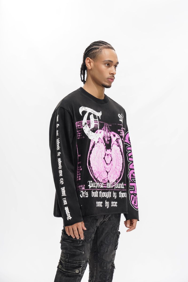 Trnchs X-Ray Sweatshirt - Oversized Fit Blue