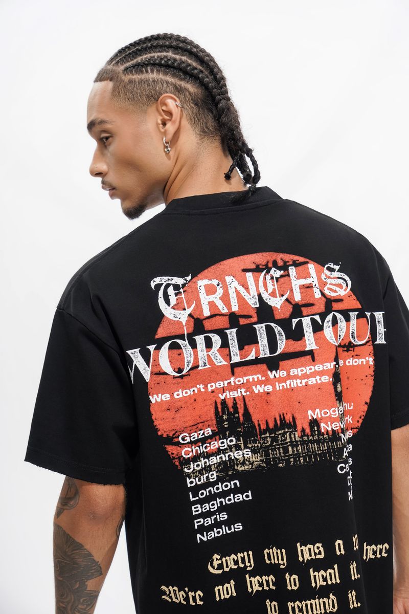 Trnchs War-Tour-Black-Tee T-Shirt - Black