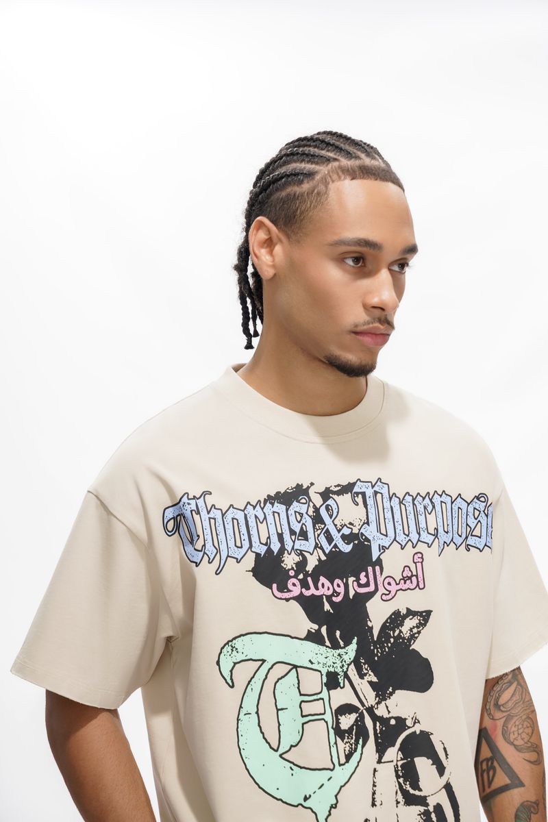 Trnchs Soldier T-Shirt - Oversized Fit Tan