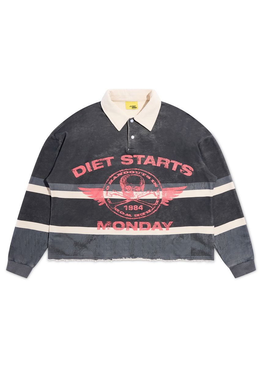 Diet Starts Free World Rugby Men's Shirt - Gray