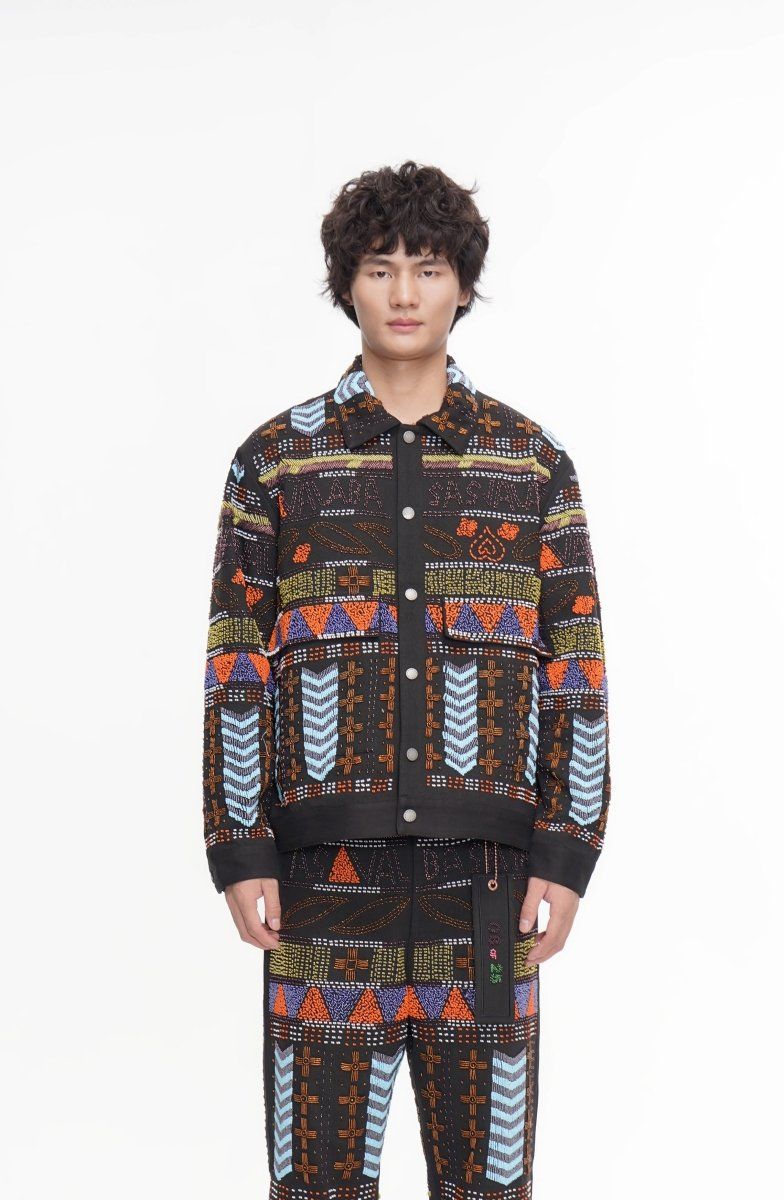 Valabasas Time Hand Beaded Jacket - Patterned
