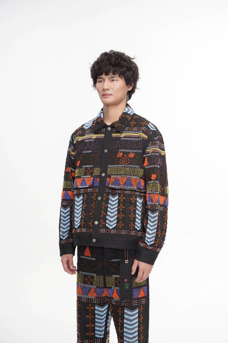 Valabasas Time Hand Beaded Jacket - Patterned
