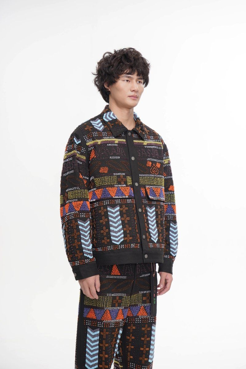 Valabasas Time Hand Beaded Jacket - Patterned