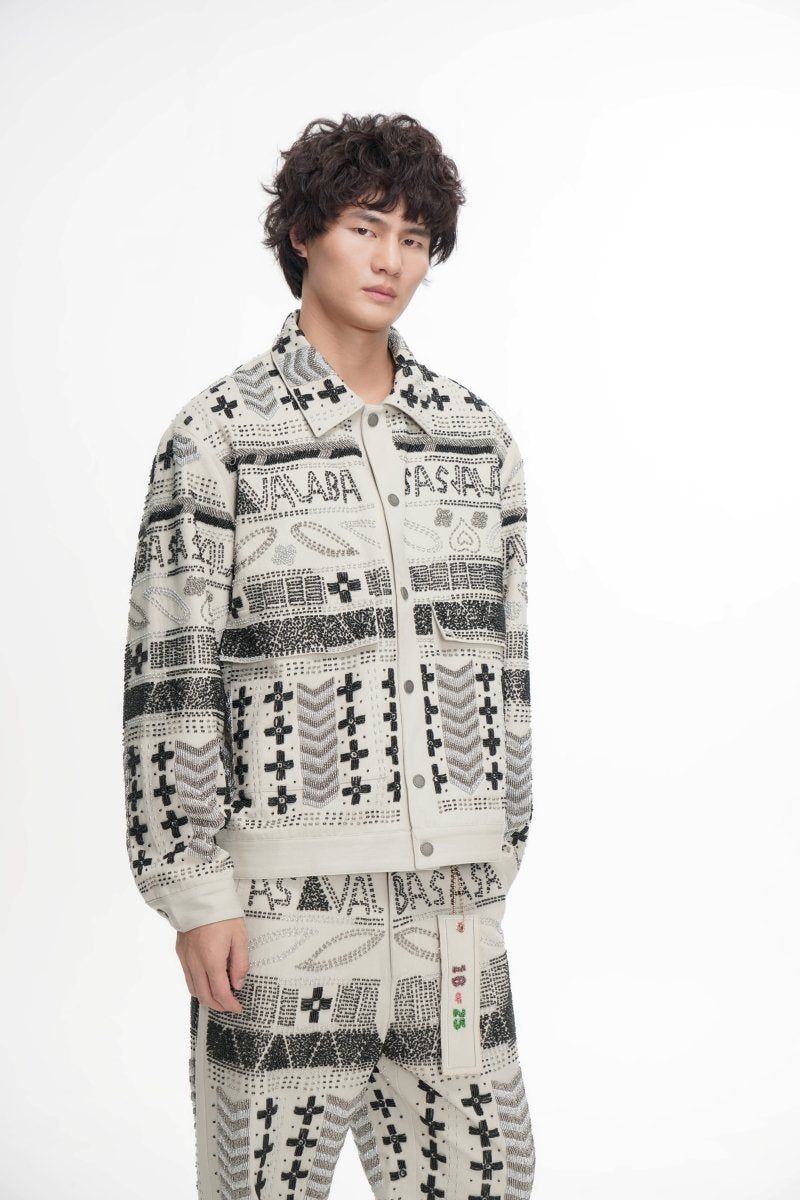 Valabasas Time Hand Beaded Jacket - Patterned