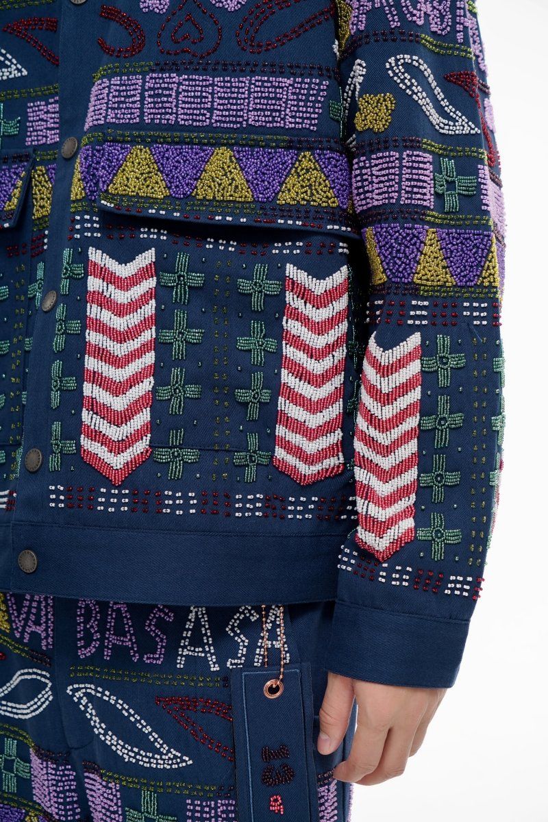 Valabasas Time Hand Beaded Jacket - Patterned