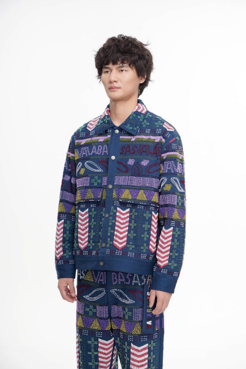 Valabasas Time Hand Beaded Jacket - Patterned