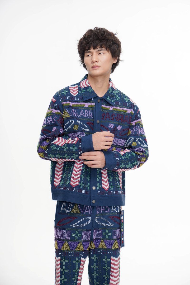 Valabasas Time Hand Beaded Jacket - Patterned