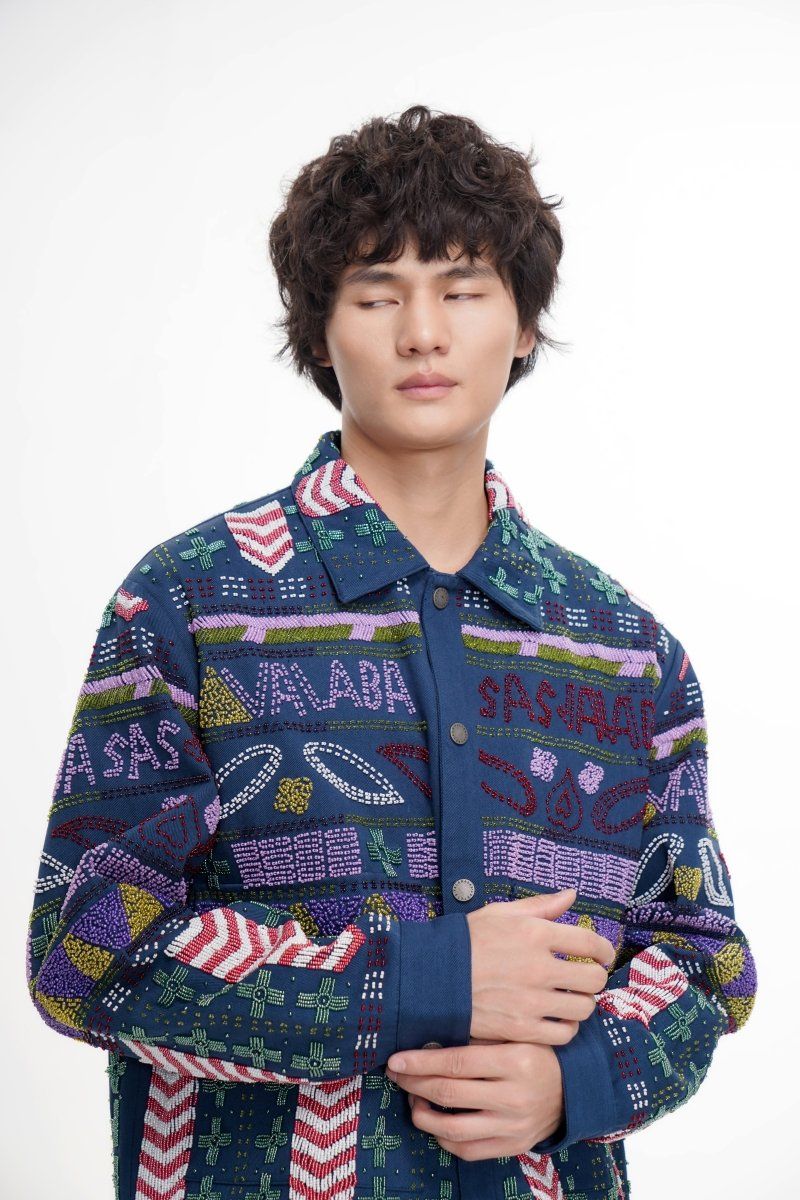 Valabasas Time Hand Beaded Jacket - Patterned