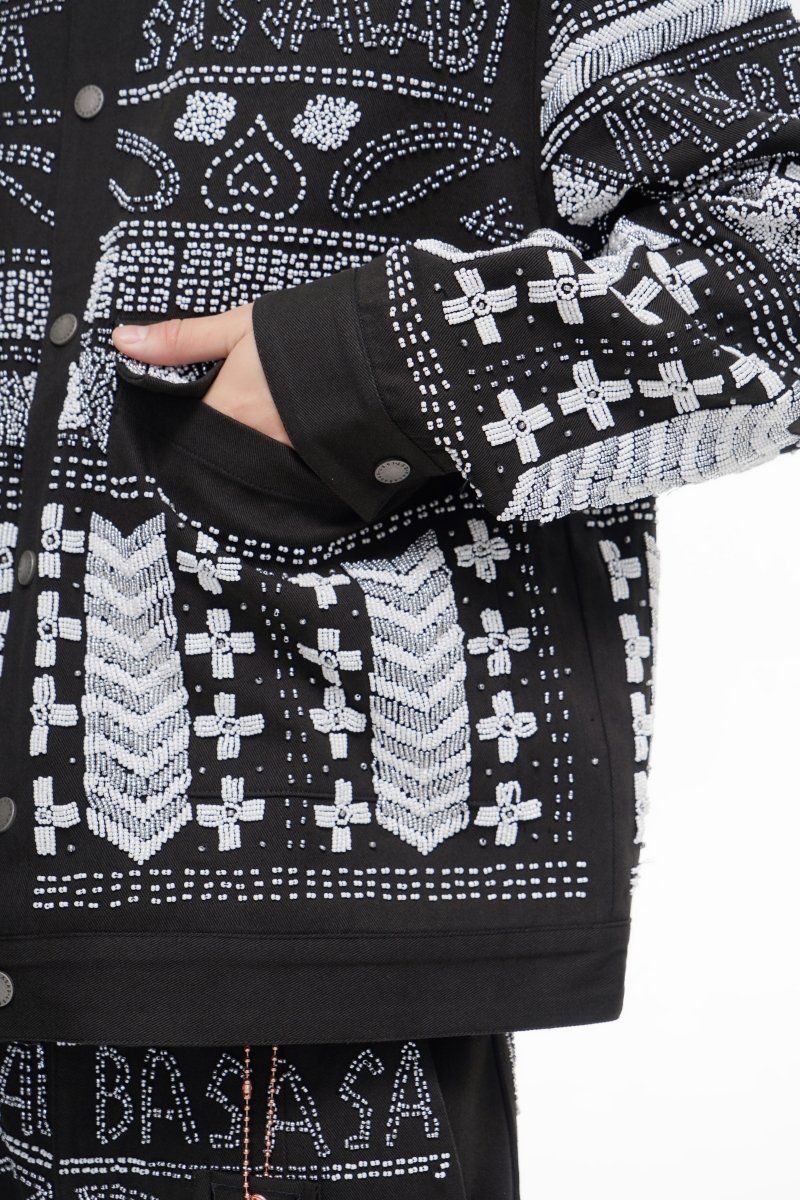 Valabasas Time Hand Beaded Jacket - Patterned