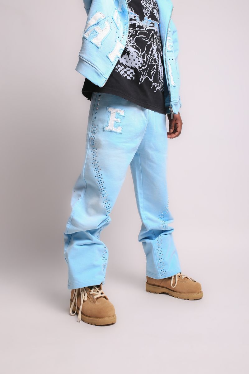 Elements Of Art Cluster Men's Sweatpants - Light Blue