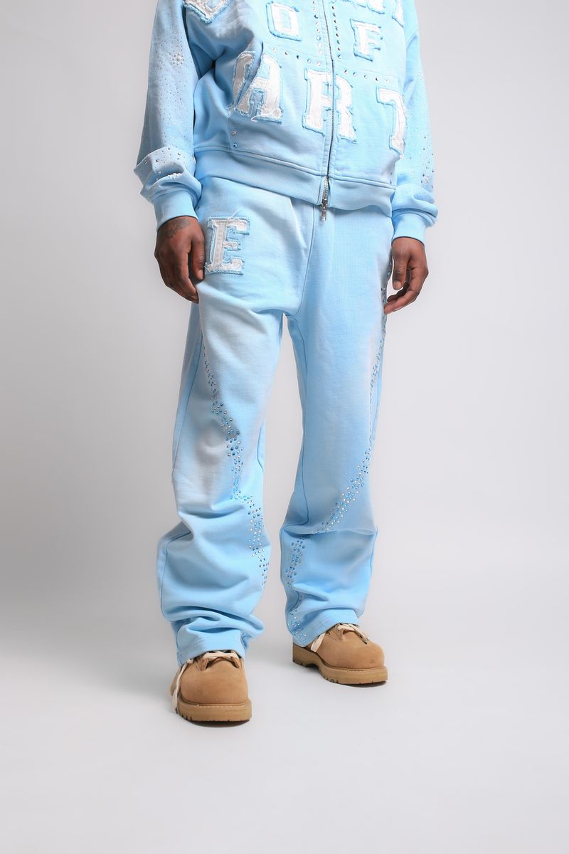 Elements Of Art Cluster Men's Sweatpants - Light Blue