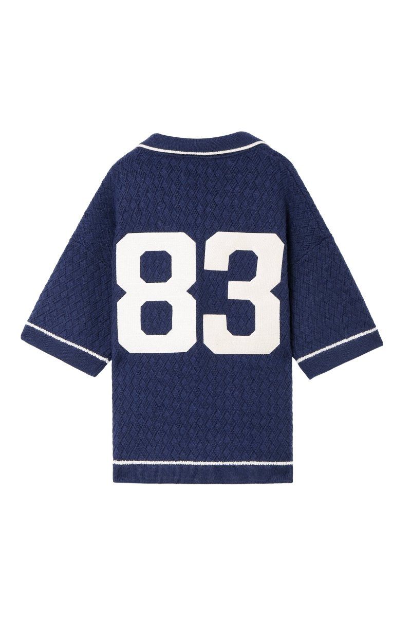 Vala De Labasas Solis Knit Polo Men's Shirt - Quilted Pattern