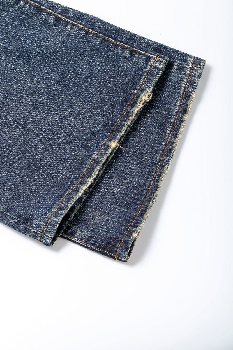 Vala De Labasas Trame Selvedge Baggy Jean - Distressed