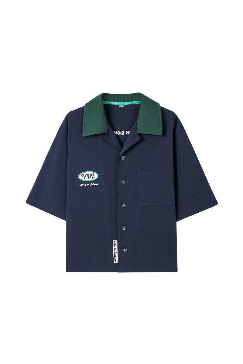 Vala De Labasas Scuro Button Down Men's Shirt - Embroidered Logo