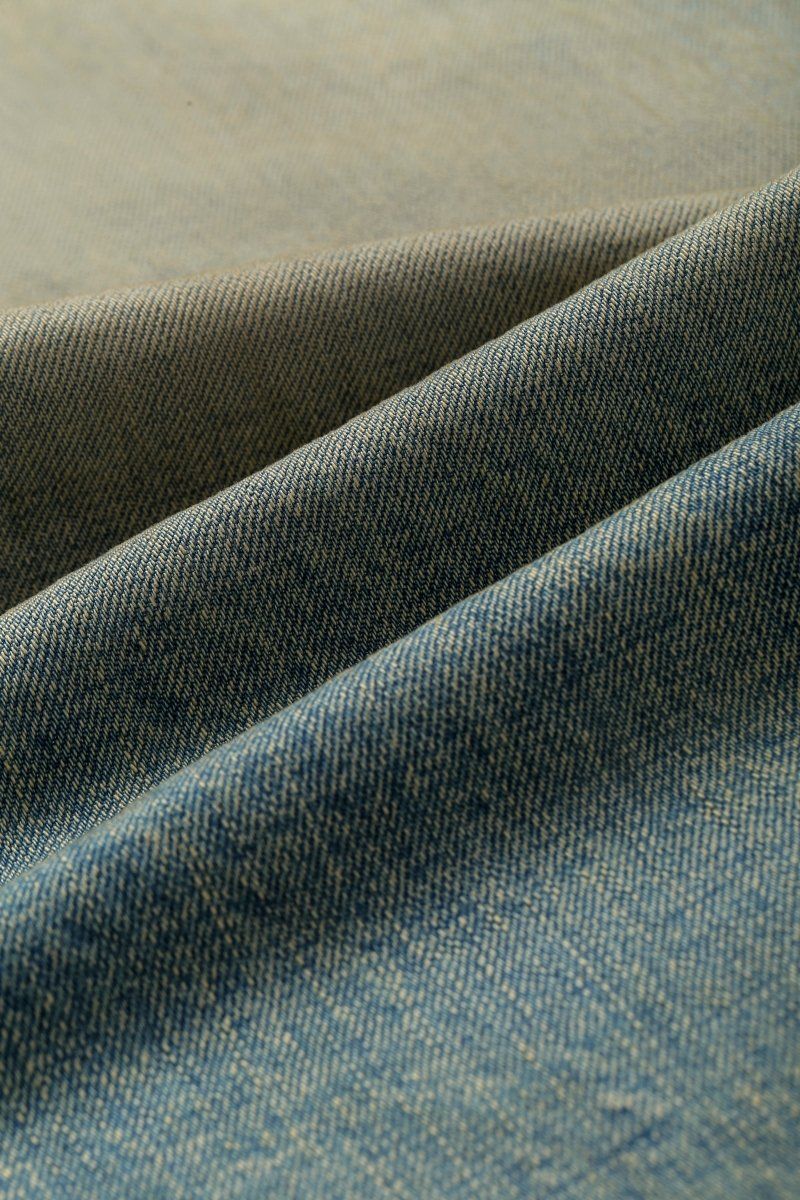 Vala De Labasas Trame Selvedge Baggy Jean - Distressed