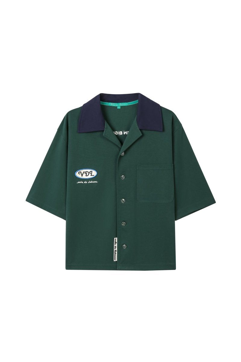 Vala De Labasas Scuro Button Down Men's Shirt - Embroidered Logo